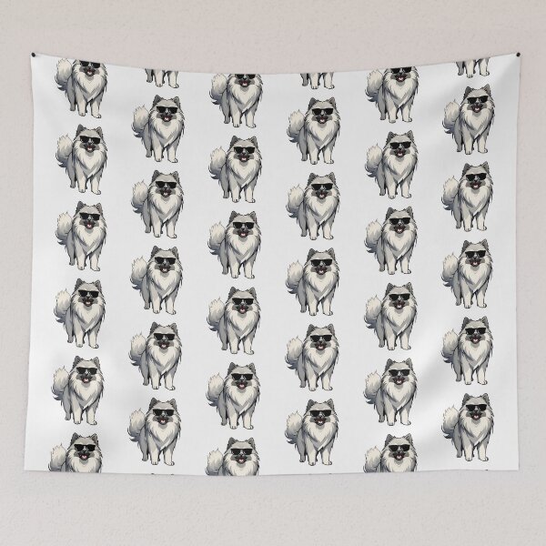 Item preview, Keeshond Dog Wearing Sunglasses designed and sold by TheAnimalZ00.