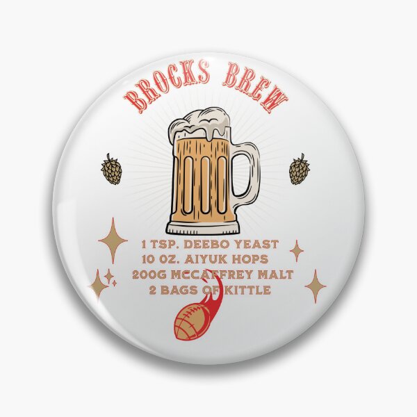 Item preview, BROCK'S BREWSKI FOOTBALL T-Shirt  Craft Beer & Division Champ Style Must-Have for Game Day Parties Ideal Gift for Beer Aficionados designed and sold by PinoyDnDShirts.