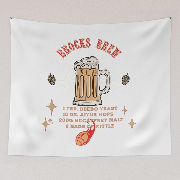 Item preview, BROCK'S BREWSKI FOOTBALL T-Shirt  Craft Beer & Division Champ Style Must-Have for Game Day Parties Ideal Gift for Beer Aficionados designed and sold by PinoyDnDShirts.
