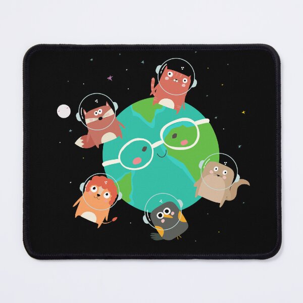 Item preview, Cute animals in space - Friends stick together designed and sold by messy-nessie.