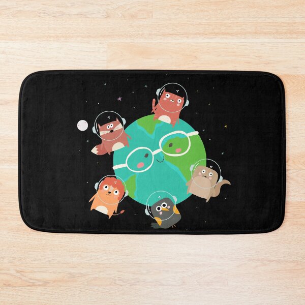 Item preview, Cute animals in space - Friends stick together designed and sold by messy-nessie.
