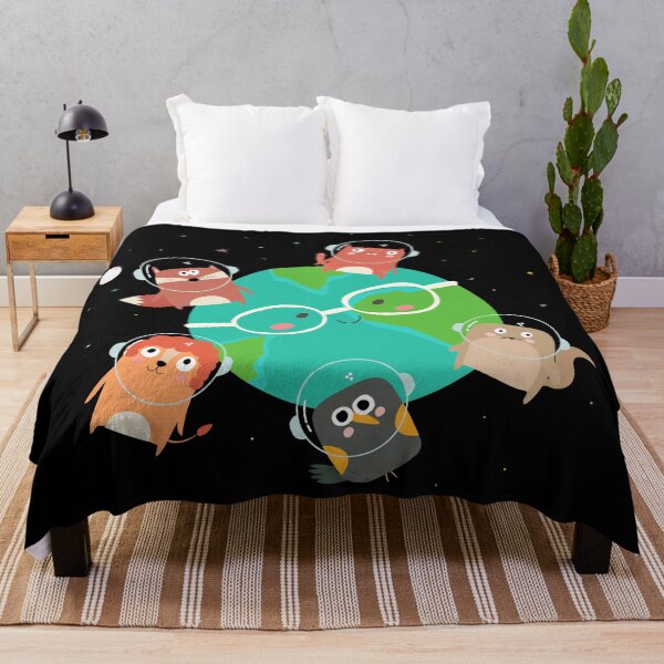 Item preview, Cute animals in space - Friends stick together designed and sold by messy-nessie.