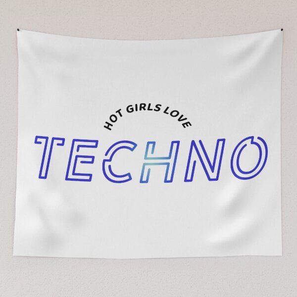 Item preview, Hot Girls Love Techno Music designed and sold by blvckcatmagic.