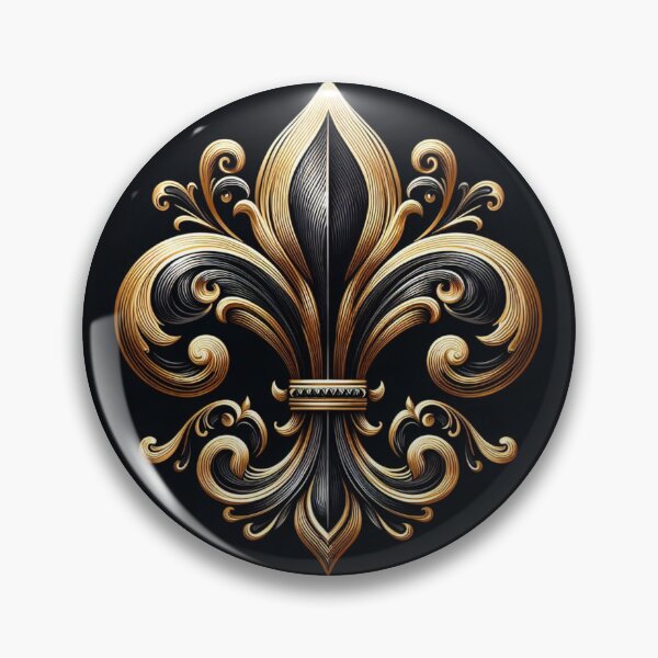 Item preview, Black and Gold Fleur De Lis 2 designed and sold by Artbytinavaughn.