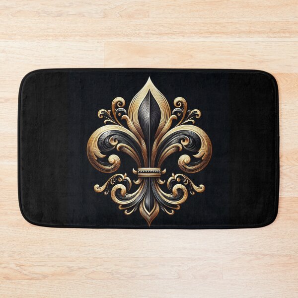 Item preview, Black and Gold Fleur De Lis 2 designed and sold by Artbytinavaughn.