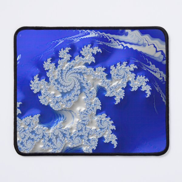Item preview, Blue and White Fractal 01 designed and sold by Elisabeth Lucas.