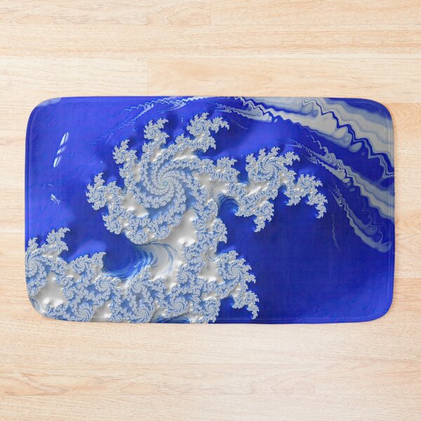 Item preview, Blue and White Fractal 01 designed and sold by Elisabeth Lucas.