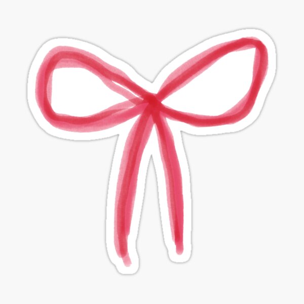 pink bows Sticker for Sale by verycoolandnice