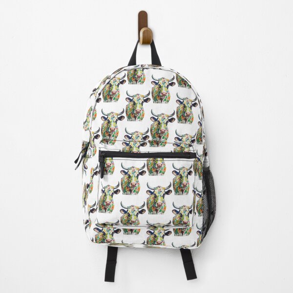 Item preview, Floral Colorful cow designed and sold by Alwayscreateart.