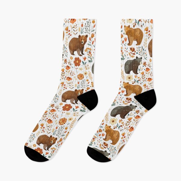 Item preview, Autumn bears in the Meadow flowers designed and sold by porbenjaporn.