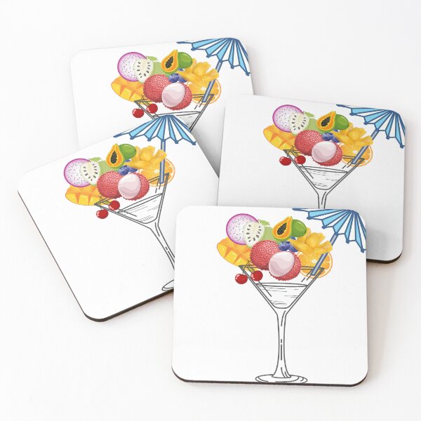 Item preview, Fun Tropical Fruits Cocktail Glass A Drinkers Dream designed and sold by Reelyfishing.