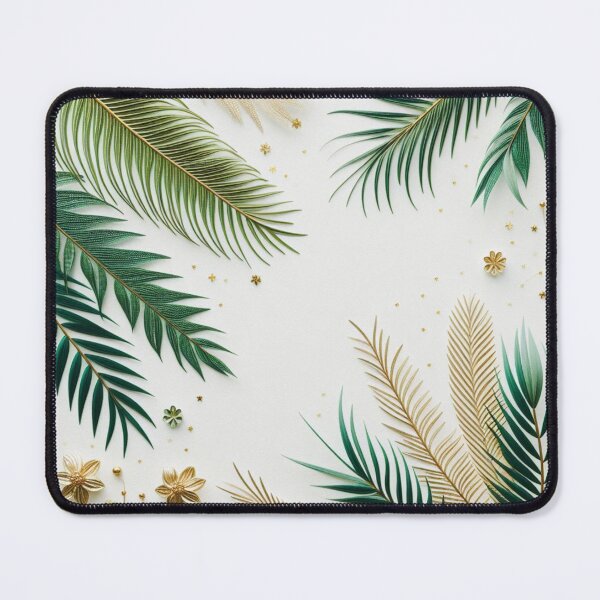 Item preview, Palm Branches and Golden Flowers designed and sold by Artbytinavaughn.