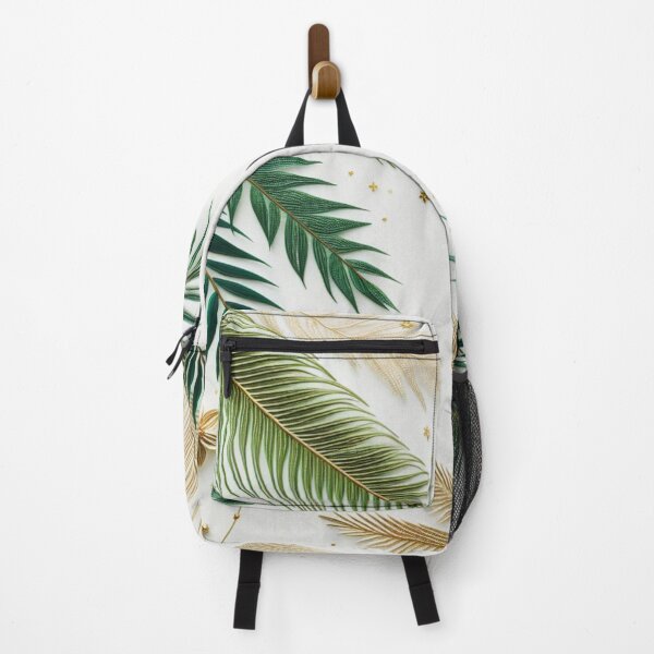 Item preview, Palm Branches and Golden Flowers designed and sold by Artbytinavaughn.