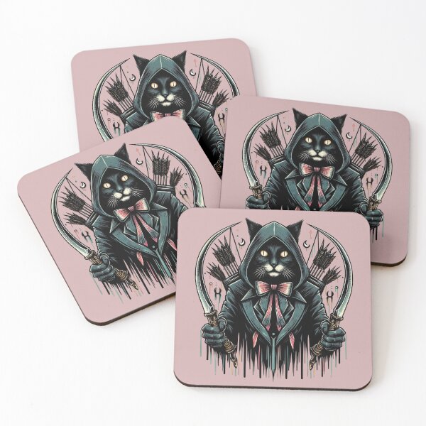 Item preview, Gothic Vintage Cat Assassin designed and sold by ArtadoraDesignz.
