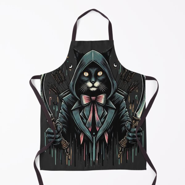Item preview, Gothic Vintage Cat Assassin designed and sold by ArtadoraDesignz.