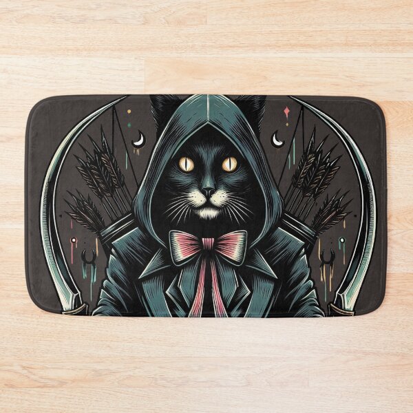 Item preview, Gothic Vintage Cat Assassin designed and sold by ArtadoraDesignz.