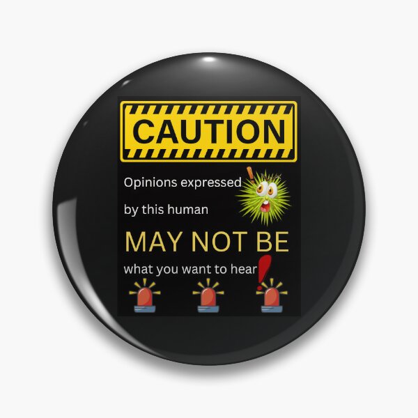 Item preview, Opinion Caution graphic designed and sold by Kate Juergens.