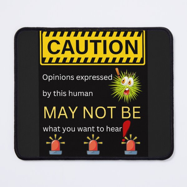 Item preview, Opinion Caution graphic designed and sold by Kate Juergens.