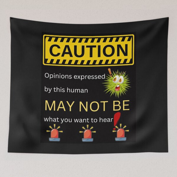Item preview, Opinion Caution graphic designed and sold by Kate Juergens.