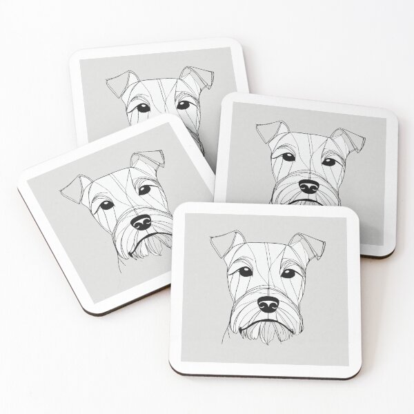 Item preview, Line drawing of a terrier designed and sold by ailia-hikaru.