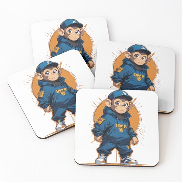Item preview, Clipart of Monkey Hiphop design designed and sold by Planet Designs.
