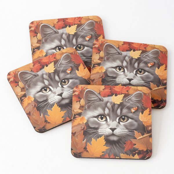 Item preview, Autumn Whisper: Majestic Cat Portrait designed and sold by inkArtistryfine.