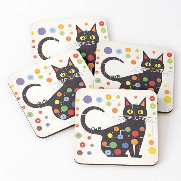 Item preview, Abstract Feline Geometry designed and sold by inkArtistryfine.