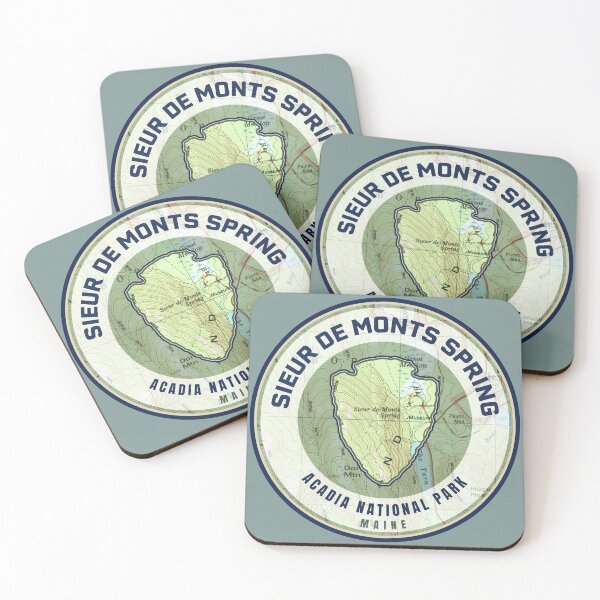 Item preview, Acadia Souvenir Map - Sieur De Monts Spring designed and sold by Willz Designz.