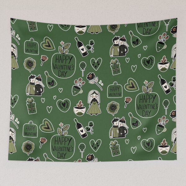 Item preview, Whimsical Valentine's Day Sticker Collection designed and sold by kiokuso.