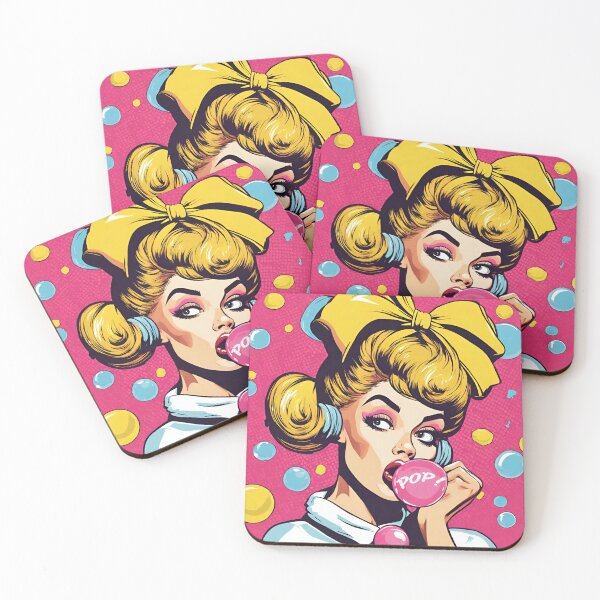 Item preview, Retro Pop Art Beauty designed and sold by inkArtistryfine.