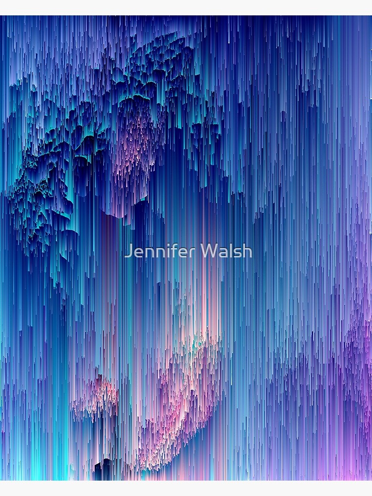 Glitches Be Trippin' - Abstract Pixel Art by Jennifer Walsh