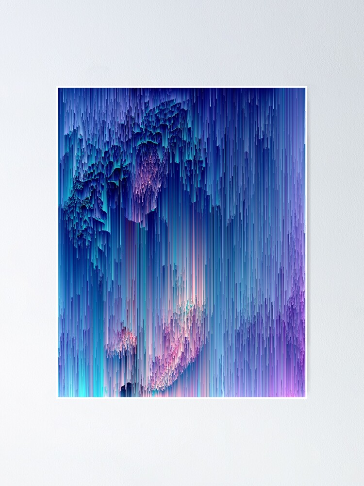 Alternate view of Fairy Glitches - Abstract Pixel Art Poster