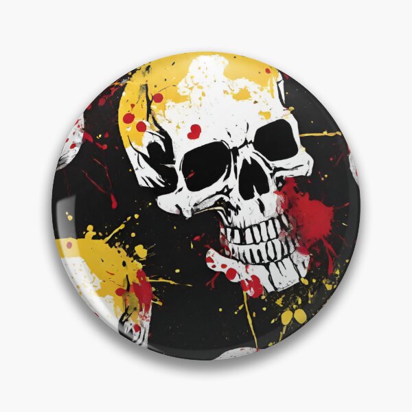 Item preview, Grunge Skull Splatter Artwork designed and sold by inkArtistryfine.