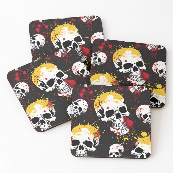 Item preview, Grunge Skull Splatter Artwork designed and sold by inkArtistryfine.