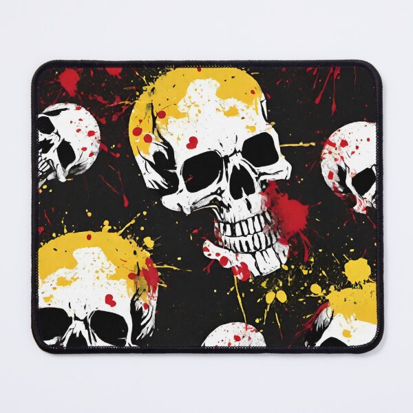 Item preview, Grunge Skull Splatter Artwork designed and sold by inkArtistryfine.