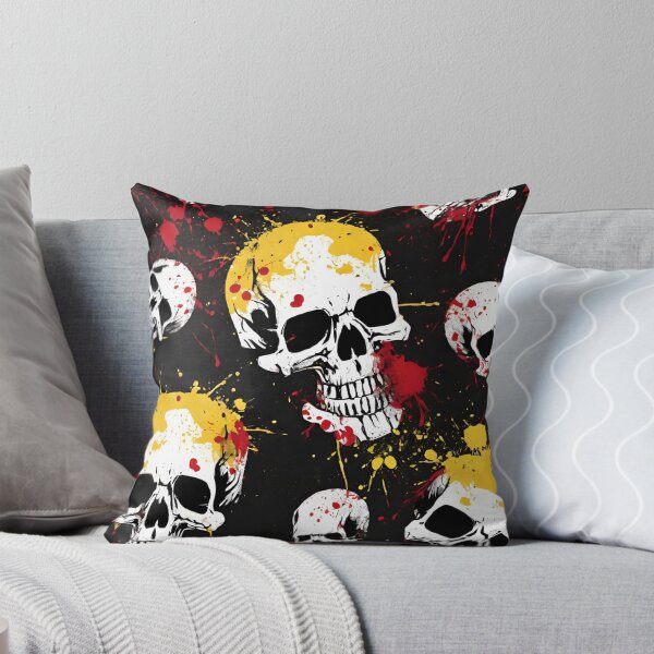 Item preview, Grunge Skull Splatter Artwork designed and sold by inkArtistryfine.