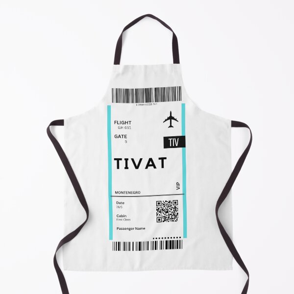 Item preview, Tivat, Montenegro Airplane Boarding Pass designed and sold by RoamInk.