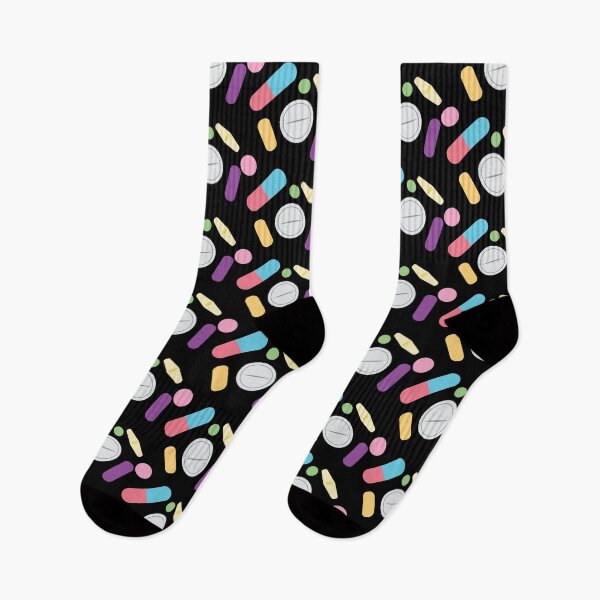 Item preview, Pill Pattern Against a Black Background designed and sold by SkitchandSketch.