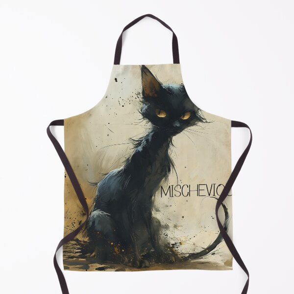 Item preview, Abstract Noir Feline Elegance designed and sold by inkArtistryfine.