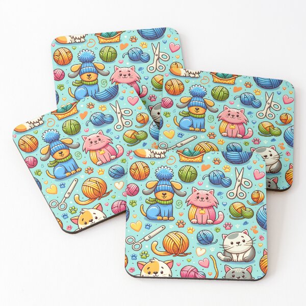 Item preview, Cozy Critters Knitting Delight designed and sold by inkArtistryfine.