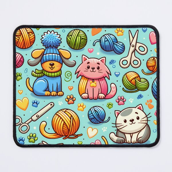 Item preview, Cozy Critters Knitting Delight designed and sold by inkArtistryfine.