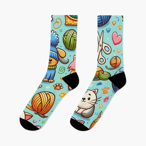 Item preview, Cozy Critters Knitting Delight designed and sold by inkArtistryfine.
