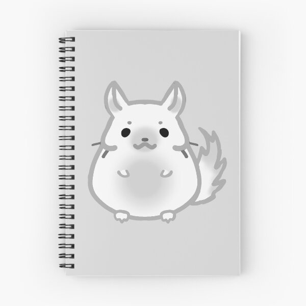 Item preview, White and gray chinchilla (gray background) designed and sold by FlowMinnow.