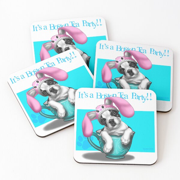 Item preview, It’s a Boston Terrier Tea party designed and sold by MetroInk.