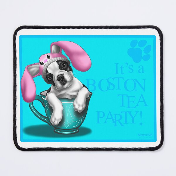 Item preview, It’s a Boston Terrier Tea party designed and sold by MetroInk.