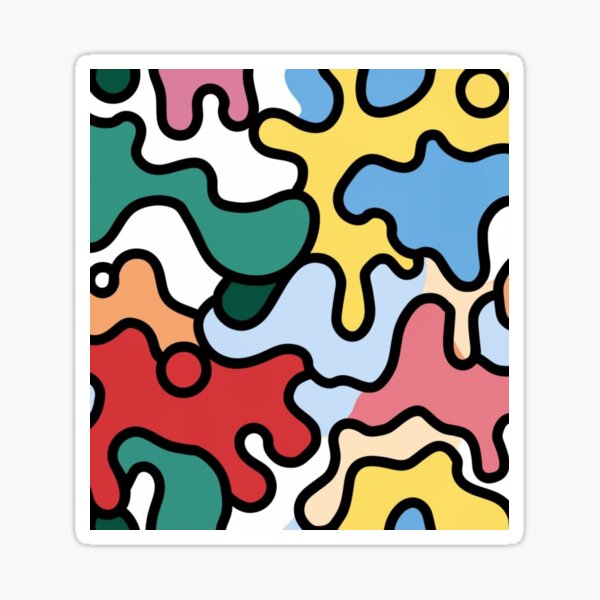 Item preview, Graffiti inspired colorful pattern design. designed and sold by GraphicOasis23.