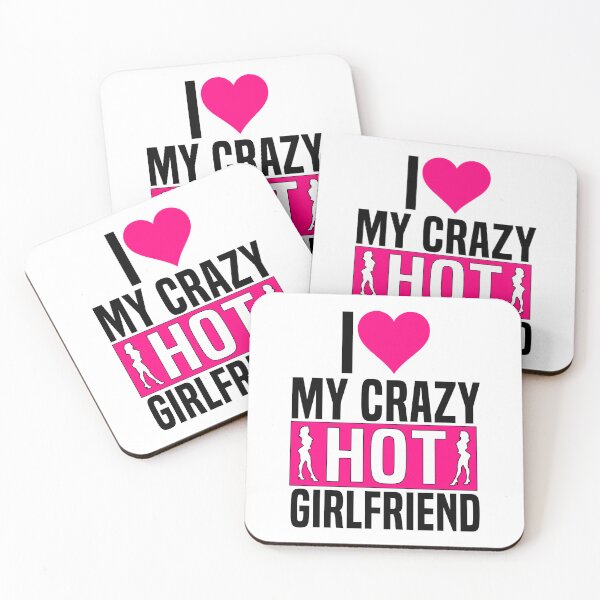 Item preview,  I Love My Crazy Hot Girlfriend Funny Valentines Day Girlfriend designed and sold by HalloweenGift.