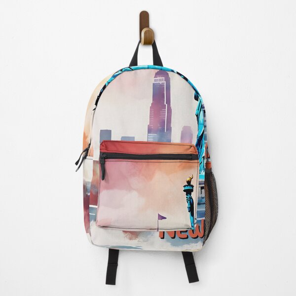 Item preview, Liberty's Dusk: Vibrant New York Silhouette designed and sold by inkArtistryfine.