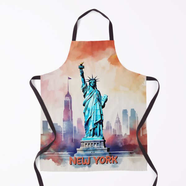 Item preview, Liberty's Dusk: Vibrant New York Silhouette designed and sold by inkArtistryfine.