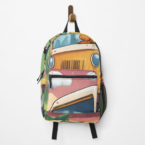 Item preview, Adventurous Dino Bus Ride Illustration designed and sold by inkArtistryfine.